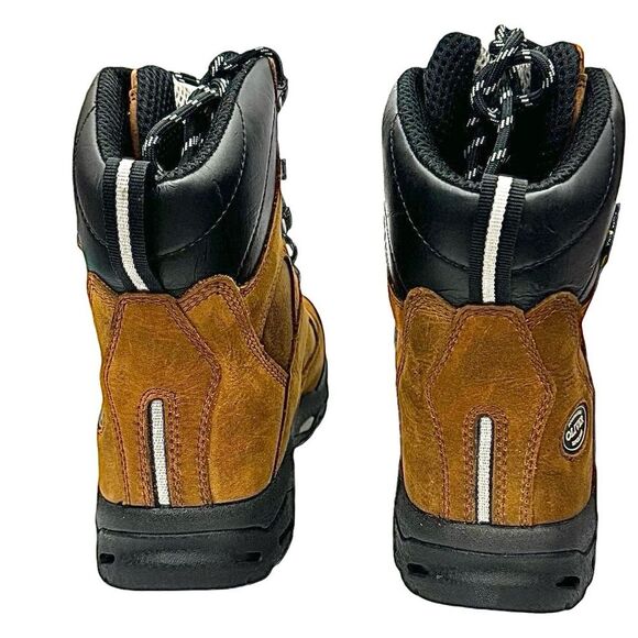 Honeywell Women’s 6" Cognac Leather Steel Toe Work Boots - Size 9 Medium Oliver - Picture 3 of 14